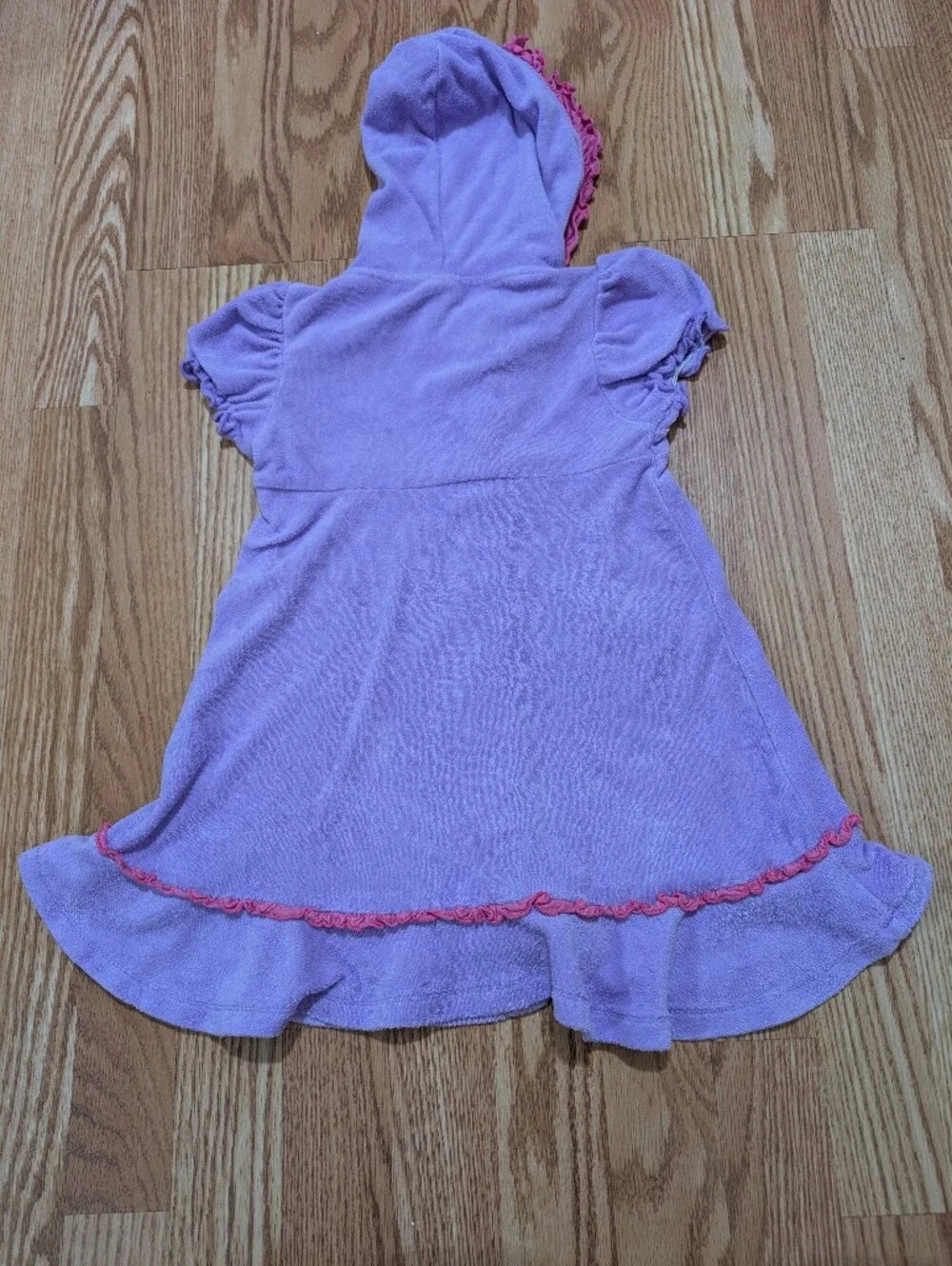 Disney Rapunzel Hooded Towel Swim Cover-up 5/6